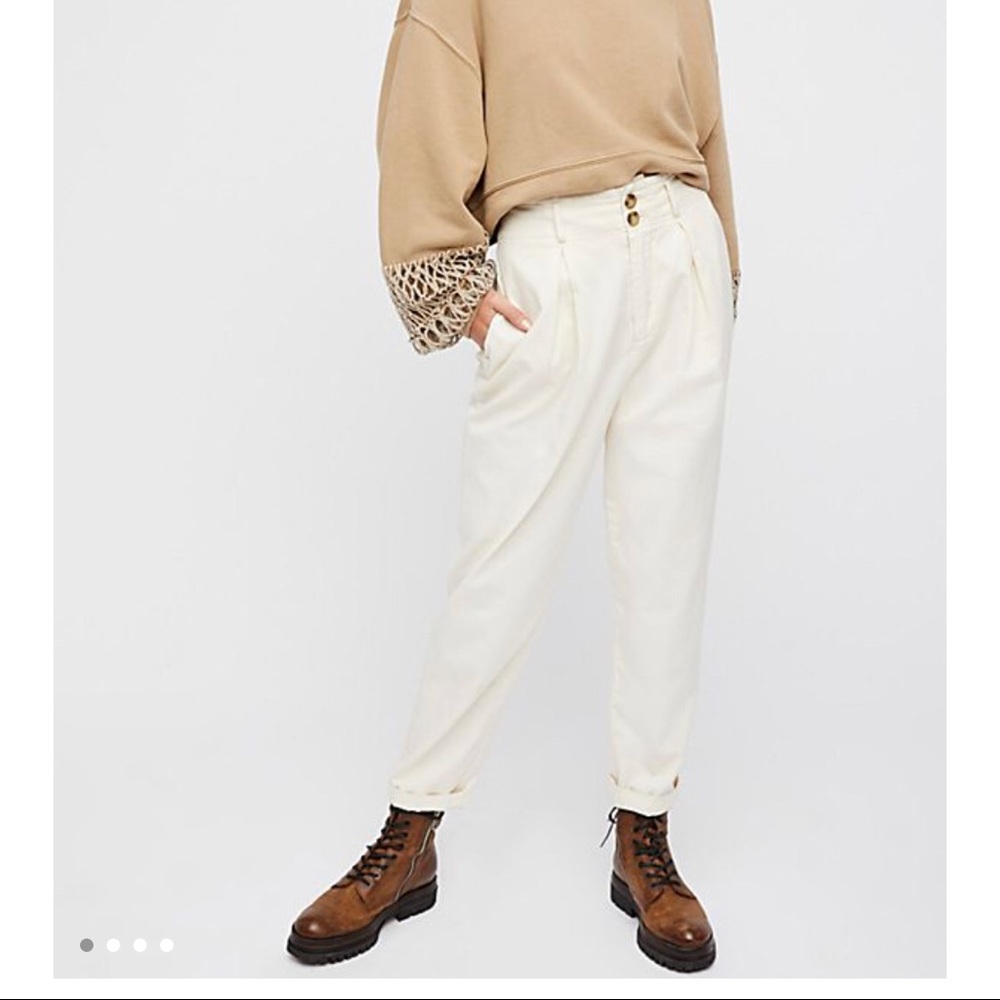FREE PEOPLE high waisted peg pants